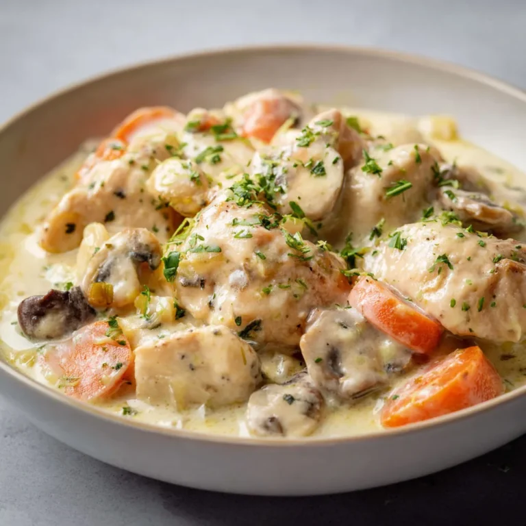 Blanquette de poulet à la crème d'Auvergne