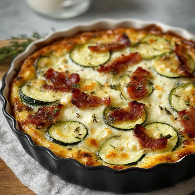 Clafoutis courgettes, lardons et chèvre: recette gourmande à tester