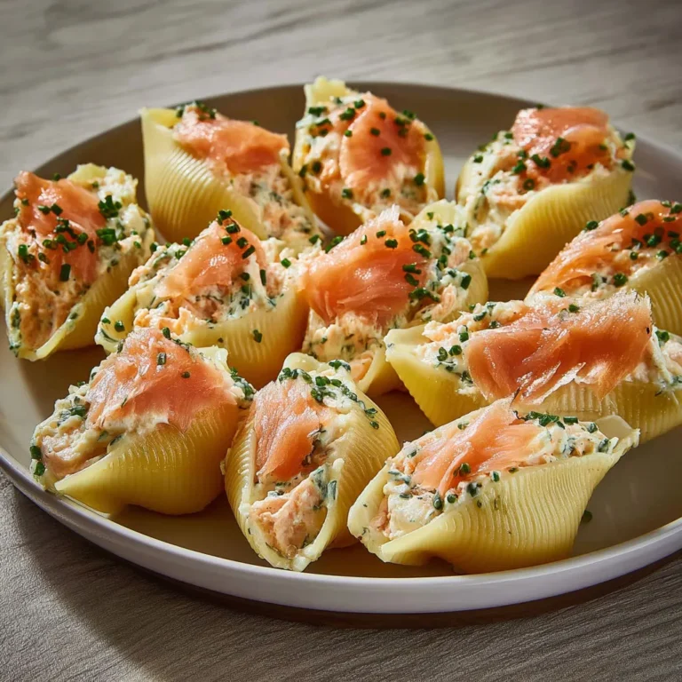 Conchiglioni au saumon frais et mascarpone citronné