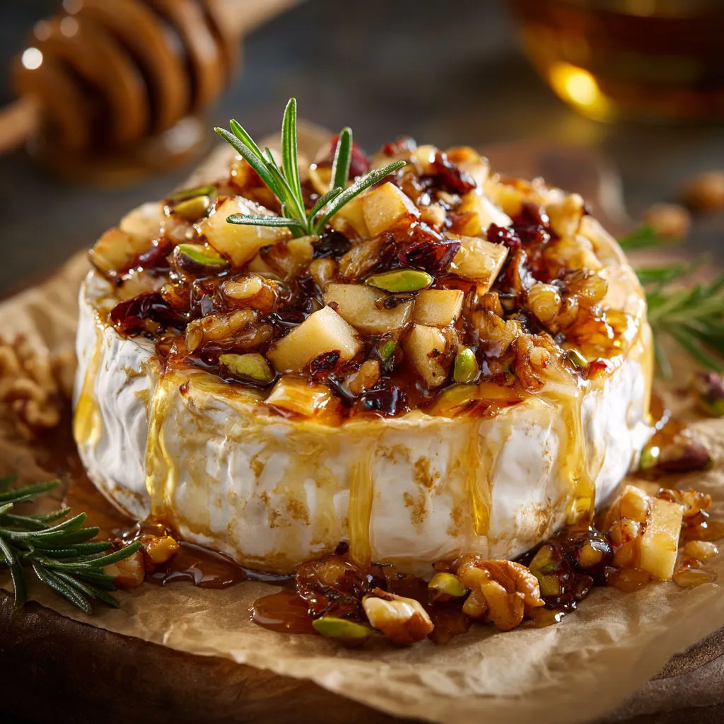 Délice Automnal: Brie Fondant aux Pommes et Érable
