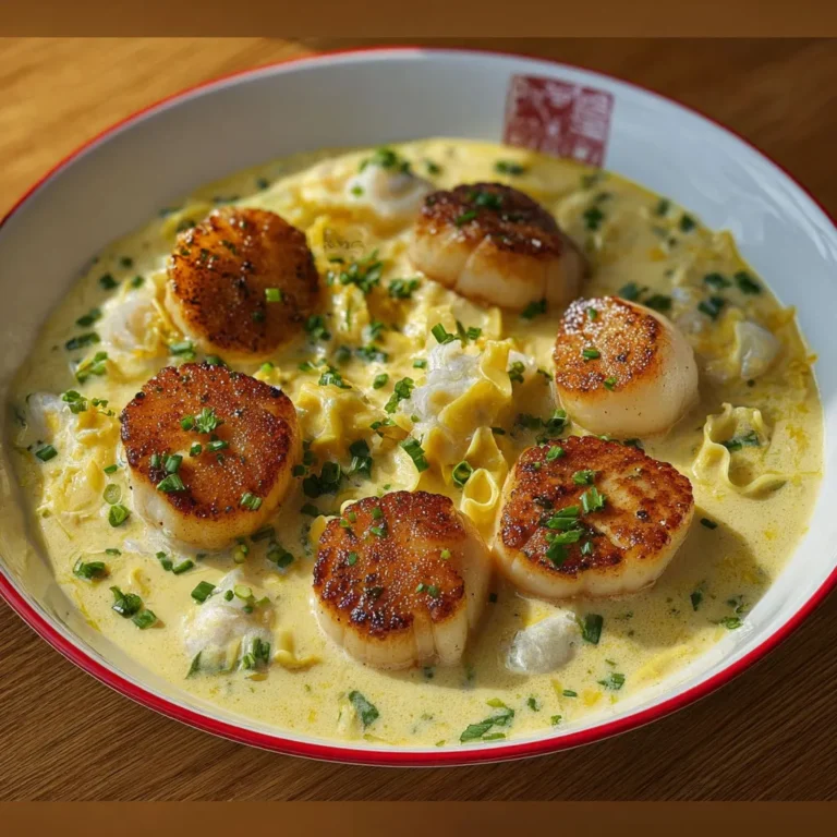 Délice de Saint-Jacques en Sauce Normande