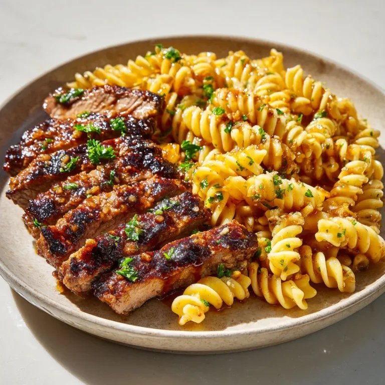 Délice de steak : recette de rotinis miel ail