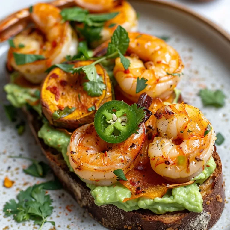 Délice de Tartine Avocat, Patate et Crevettes: Recette Gourmande