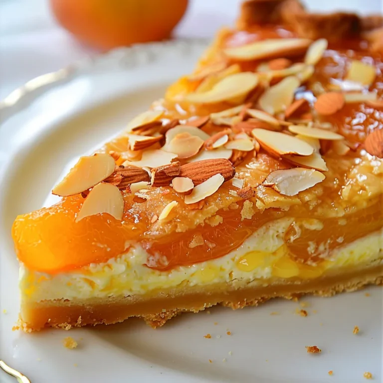 Délice estival : tarte fondante abricots et amandes