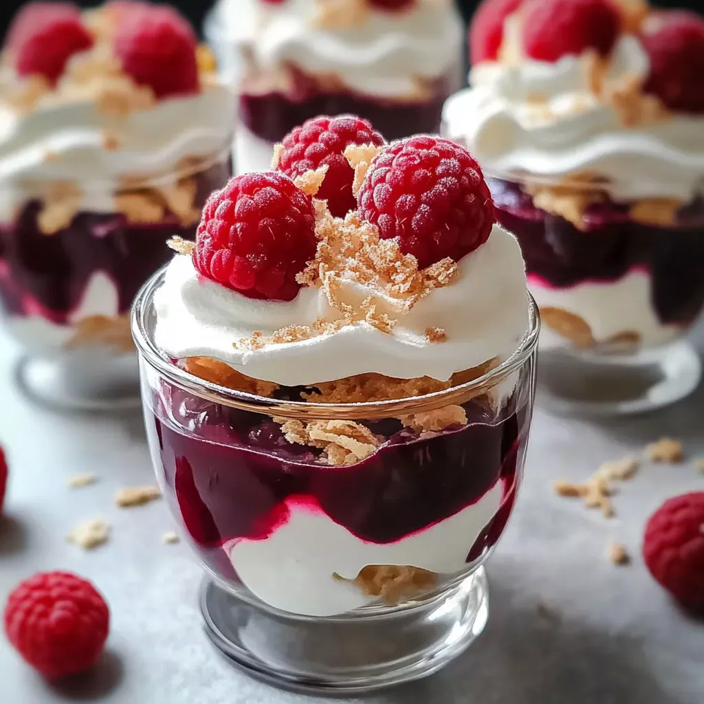 Délice framboise mascarpone : verrines gourmandes à la meringue