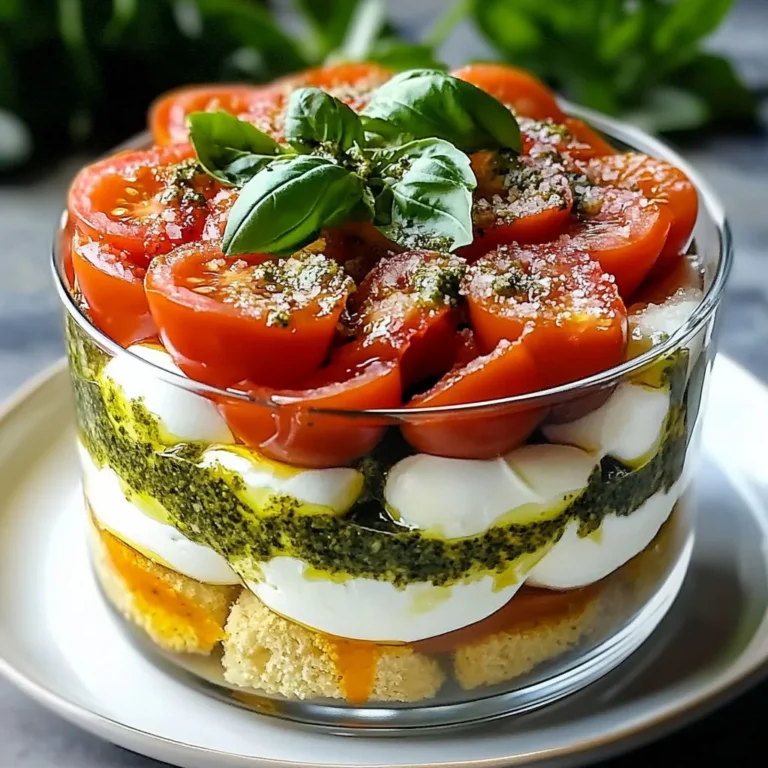 Délice Méditerranéen: Tiramisu Tomates Mozzarella
