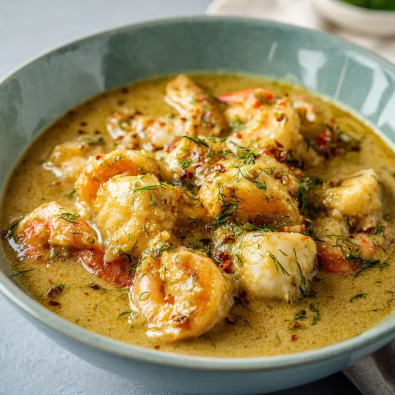 Délicieuse blanquette de poisson au lait de coco.
