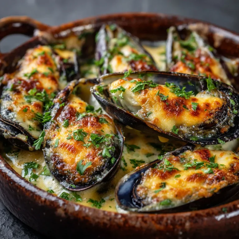 Délicieuse Cassolette de Moules à la Crème de Comté