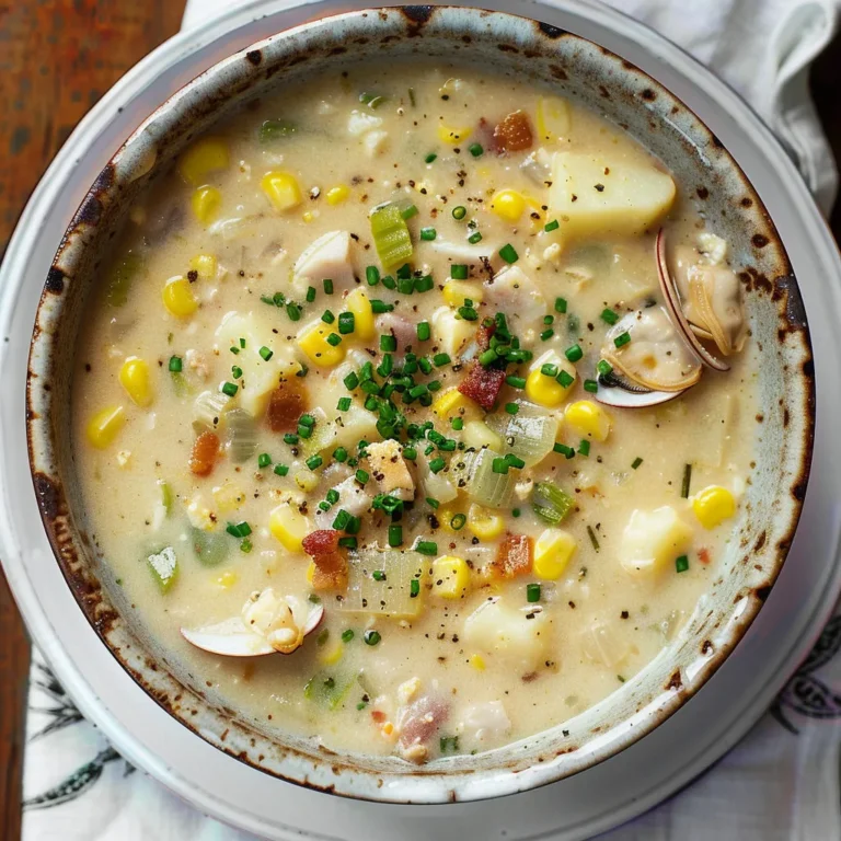 Délicieuse chaudrée de palourdes au poisson blanc frais