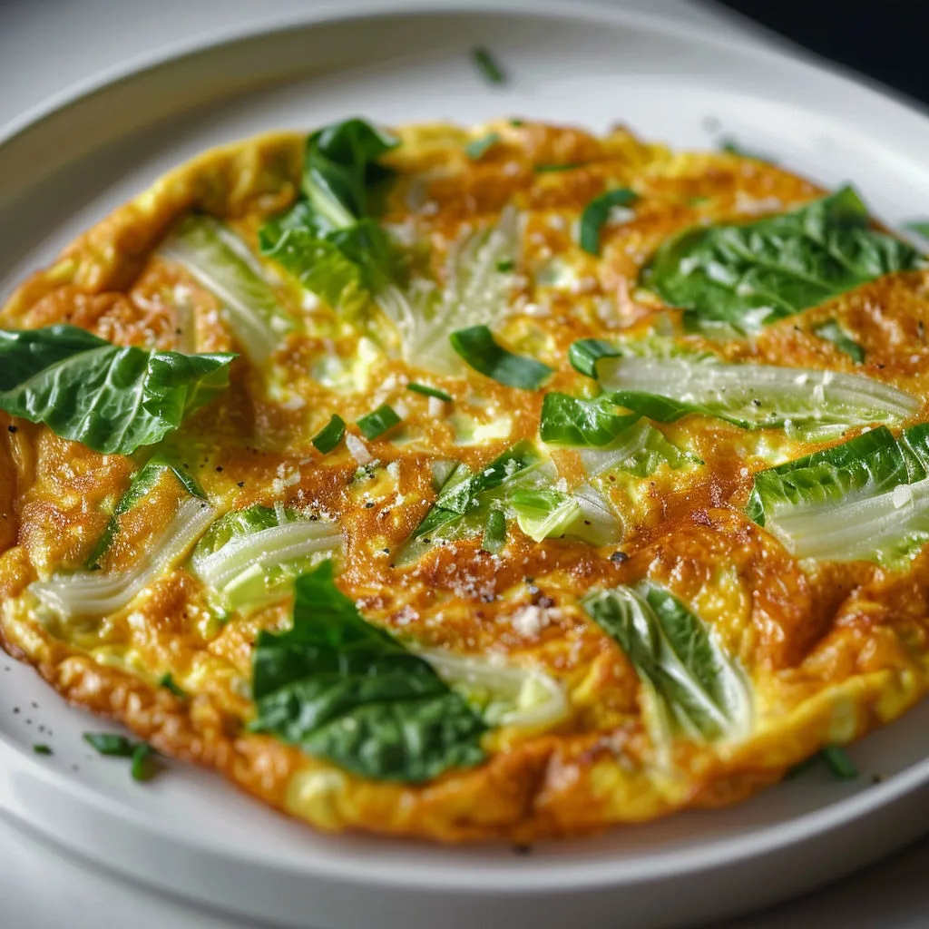 Délicieuse frittata à la laitue pour un brunch savoureux