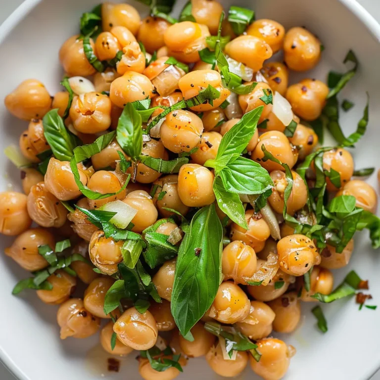 Délicieuse recette de pois chiches aux oignons verts