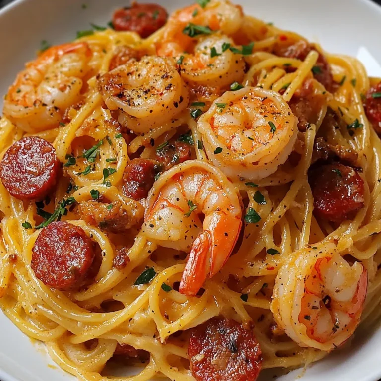 Délicieuse recette de pâtes au chorizo et crevettes