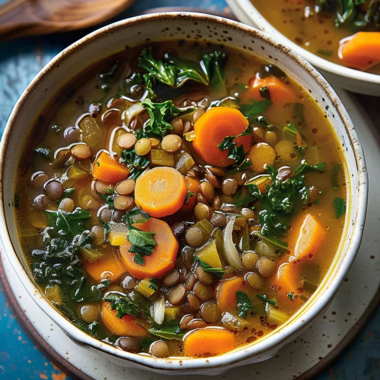 Délicieuse soupe lentilles, fanes et carottes: recette santé!