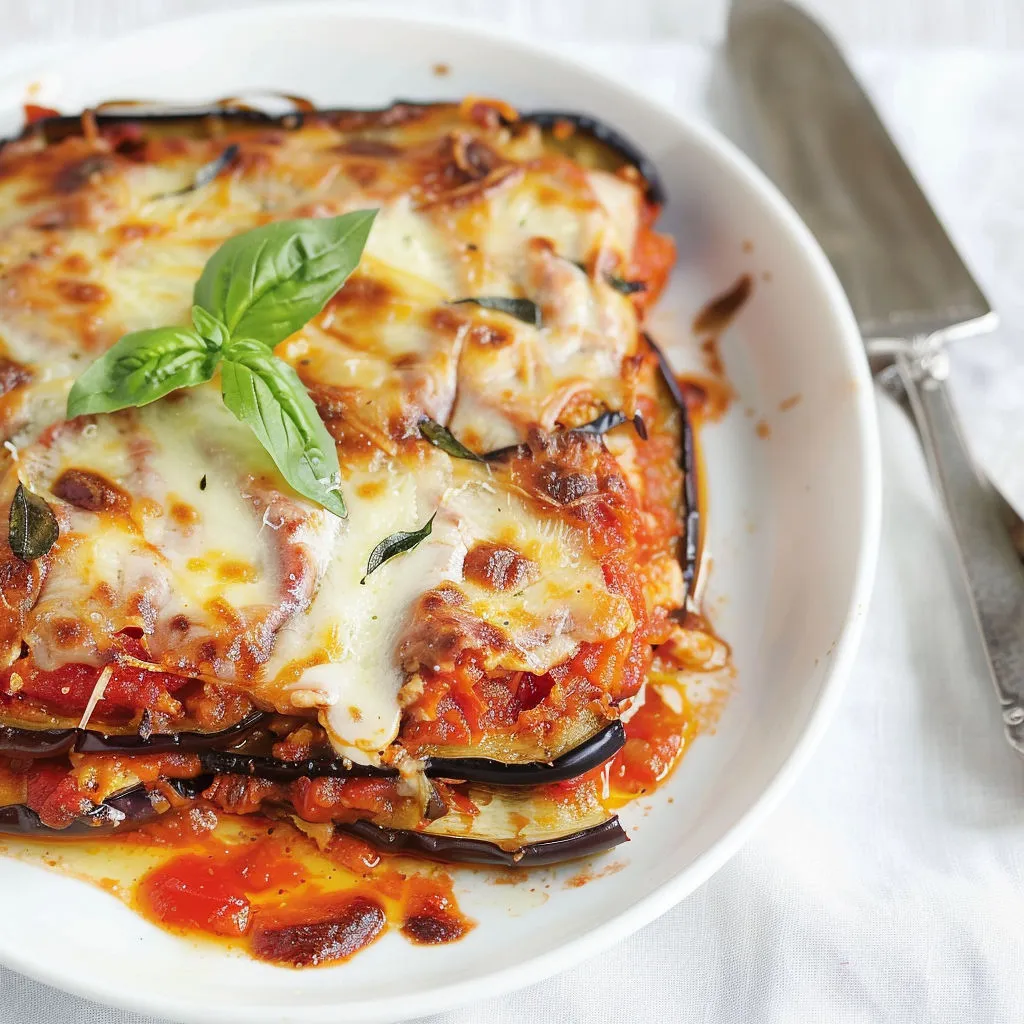 Délicieuses aubergines gratinées à l'italienne