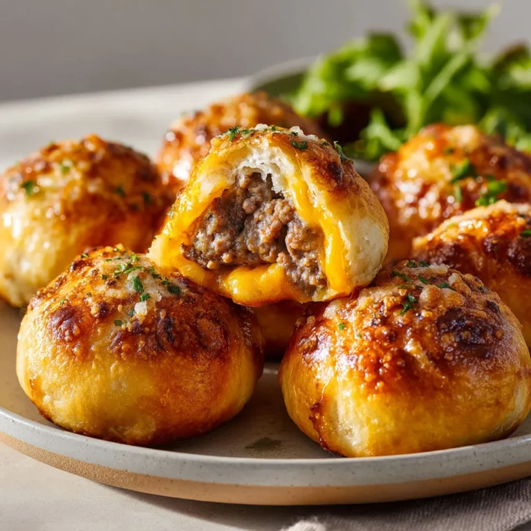 Délicieuses bombes fromagères au parmesan et à l'ail