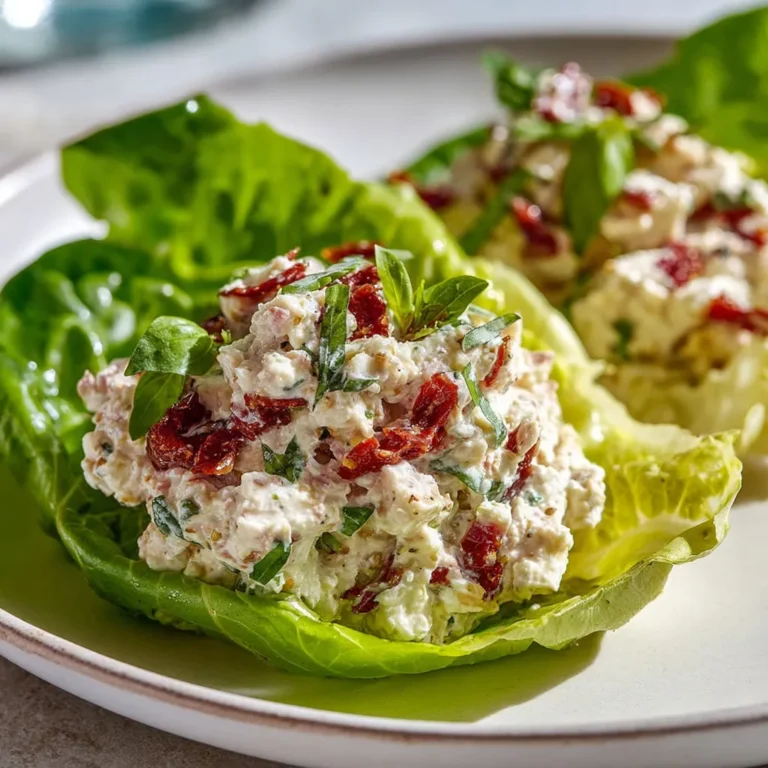 Délicieuses coupelles à la laitue avec jambon et ricotta