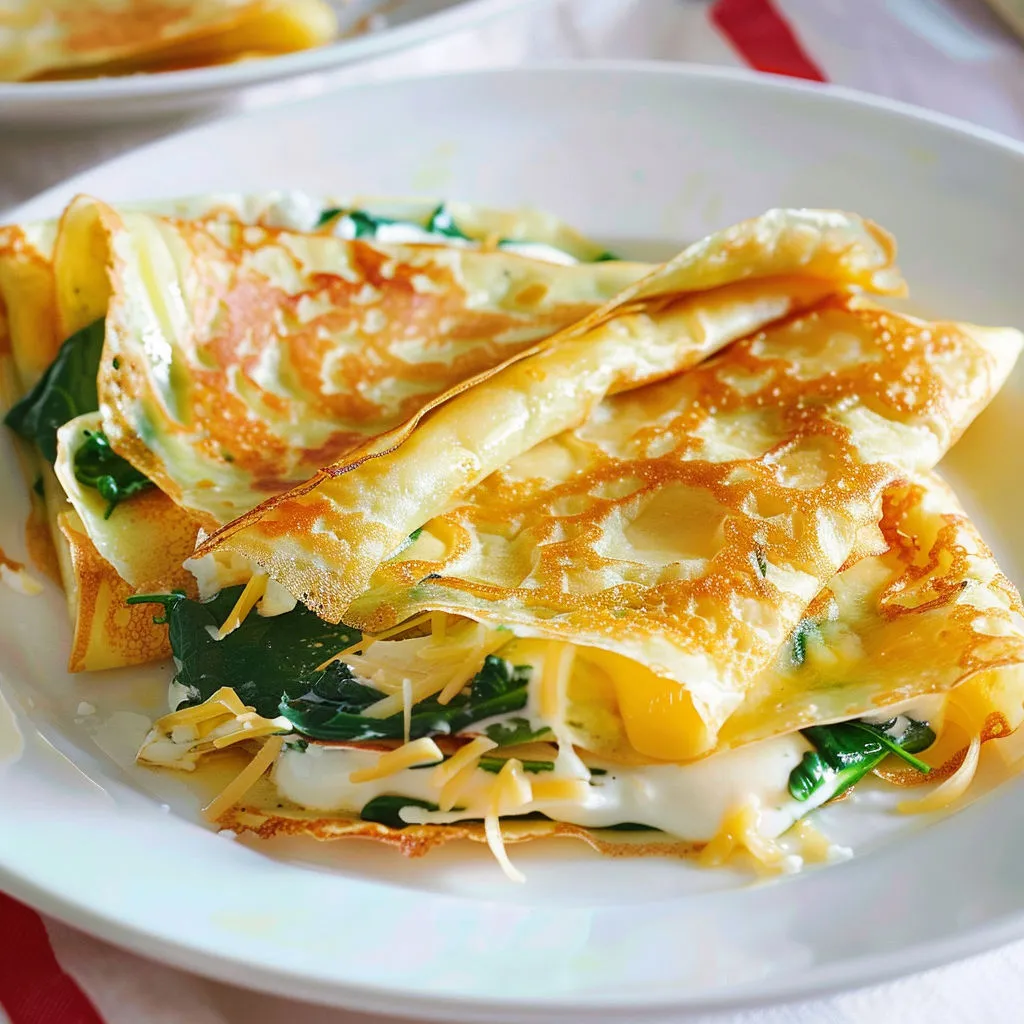 Délicieuses crespelles épinards-fromage: recette savoureuse et facile!