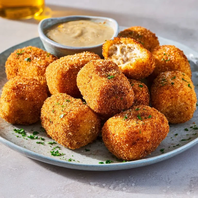 Délicieuses croquettes de poulet croustillantes au parmesan