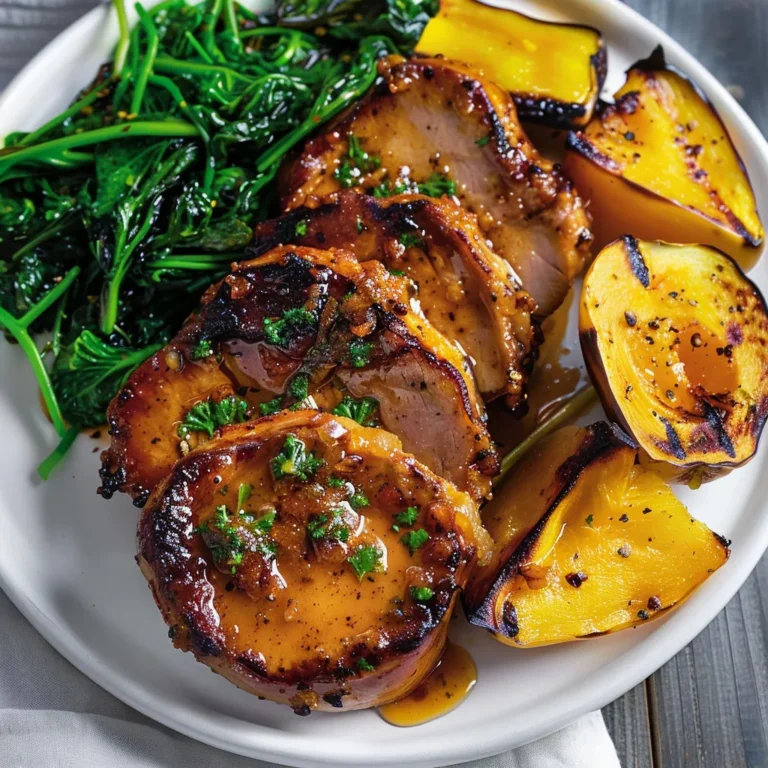 Délicieuses côtelettes de porc à l'érable et au cari