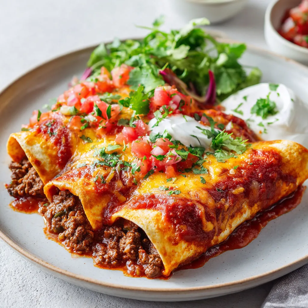 Délicieuses Enchiladas au Boeuf Épicées