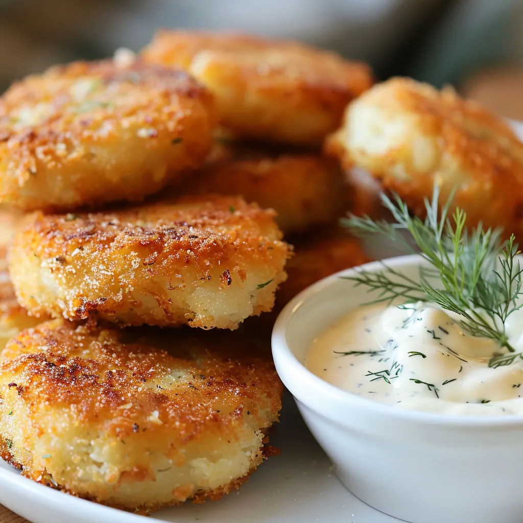 Délicieuses galettes croustillantes d'aiglefin faites maison