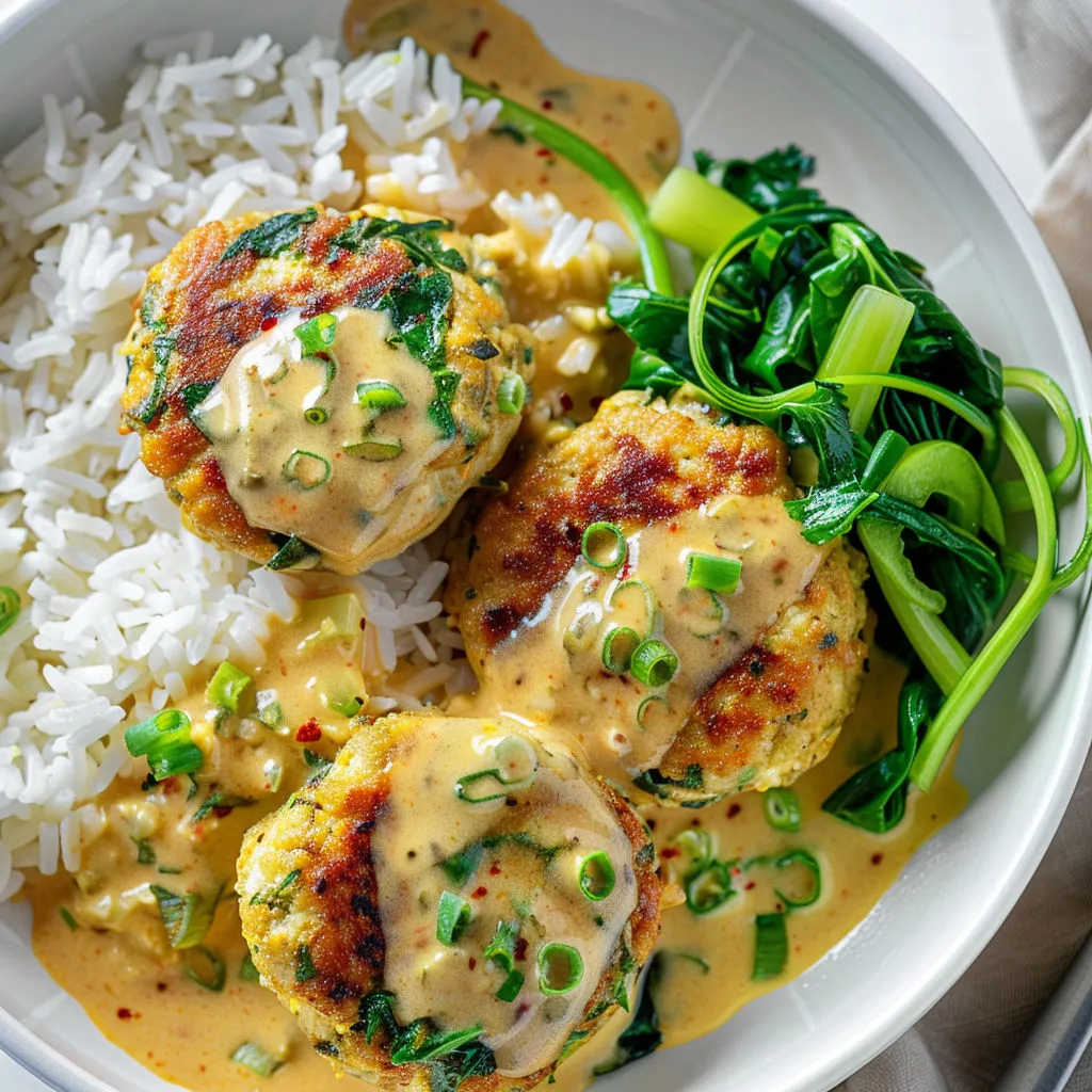 Délicieuses galettes végétales à la dinde et noix de coco