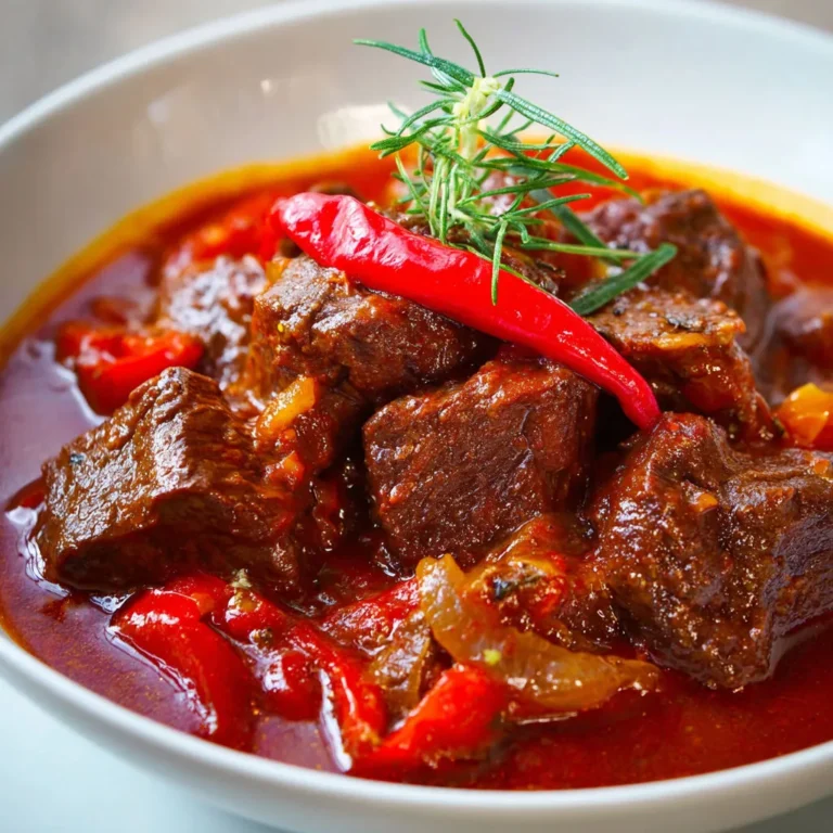 Délicieuses joues de boeuf mijotées au piment fumé