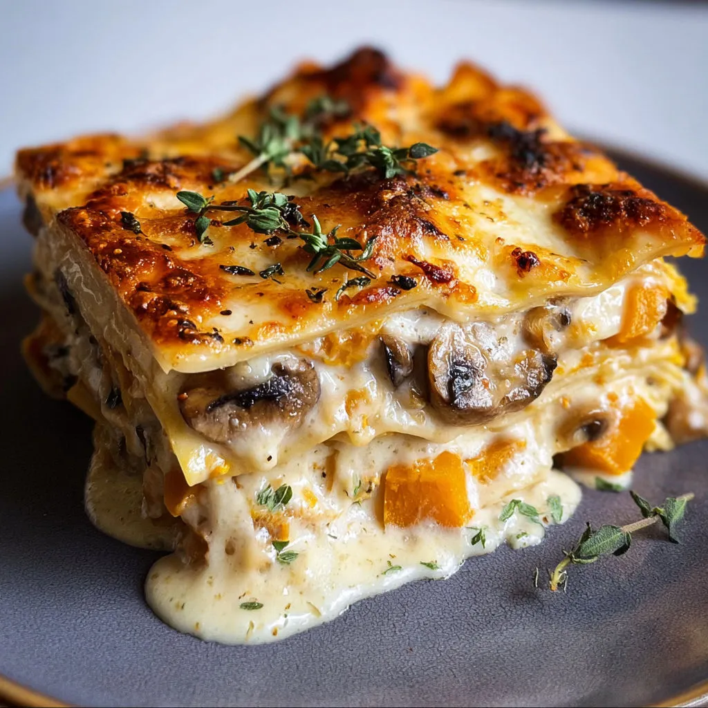 Délicieuses Lasagnes Butternut et Champignons: Recette Gourmande et Savoureuse