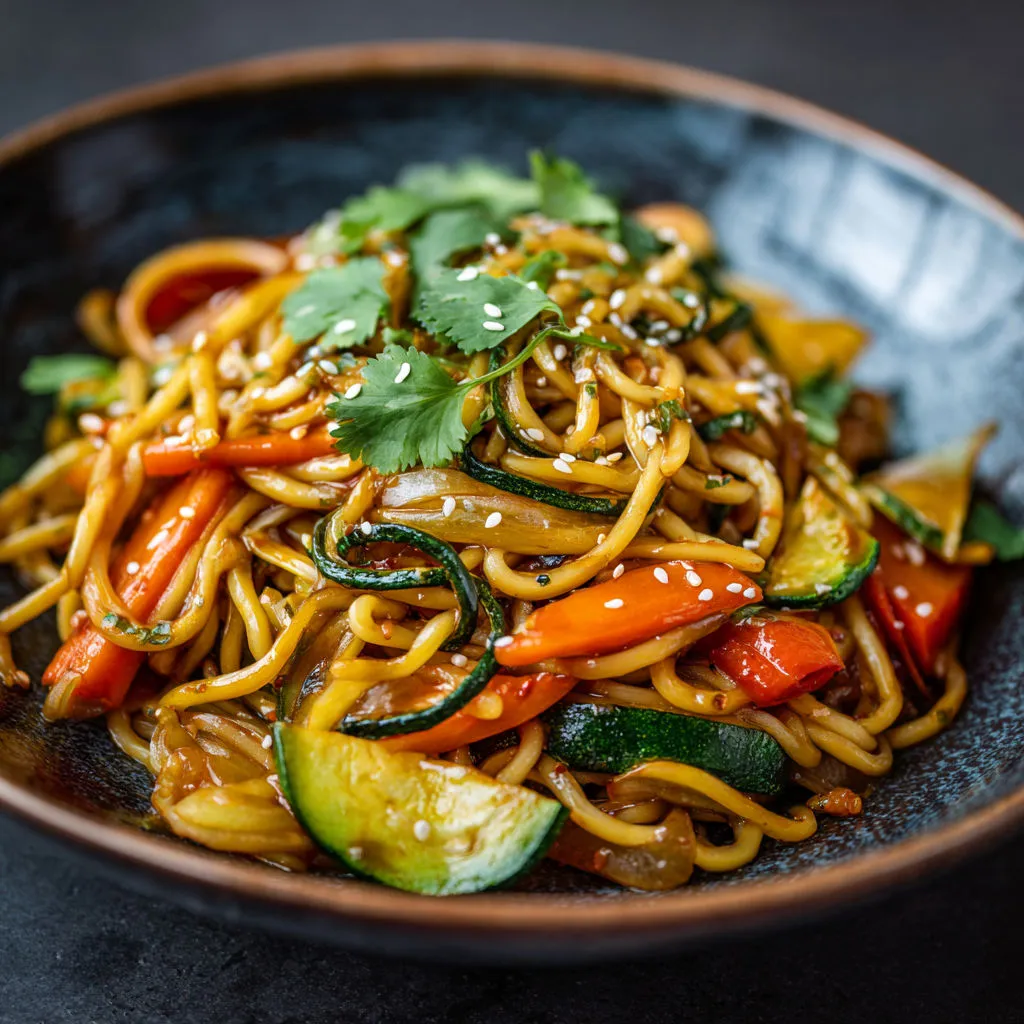 Délicieuses Nouilles Sautées Végétariennes: Recette Facile et Rapide