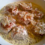 Délicieuses paupiettes de porc à la crème fraîche