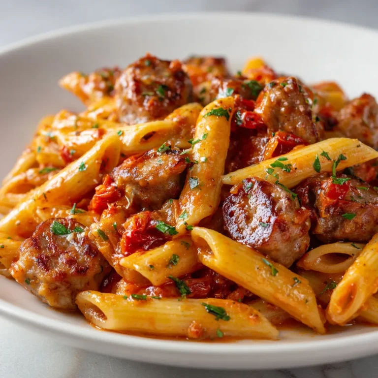 Délicieuses pennes aux saucisses italiennes: recette facile et savoureuse