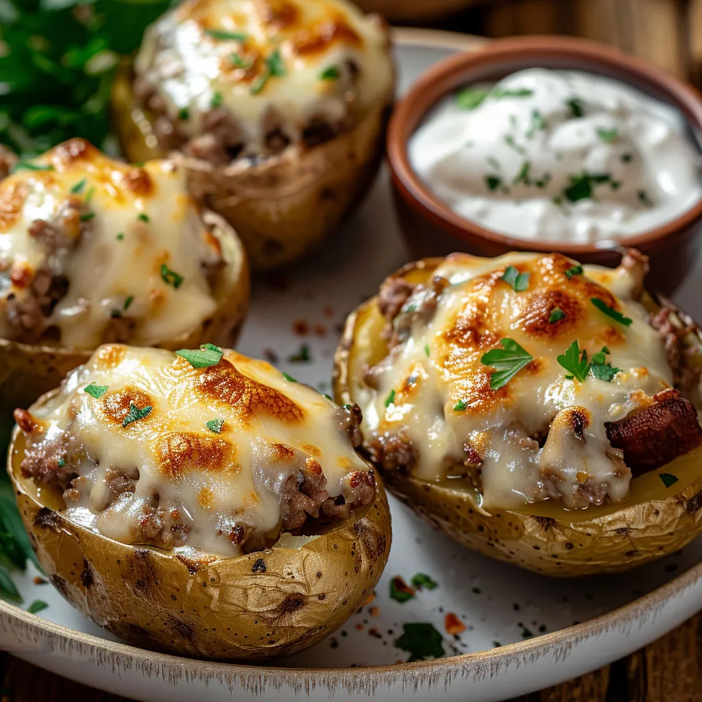 Délicieuses Pommes de Terre Farcies à la Viande