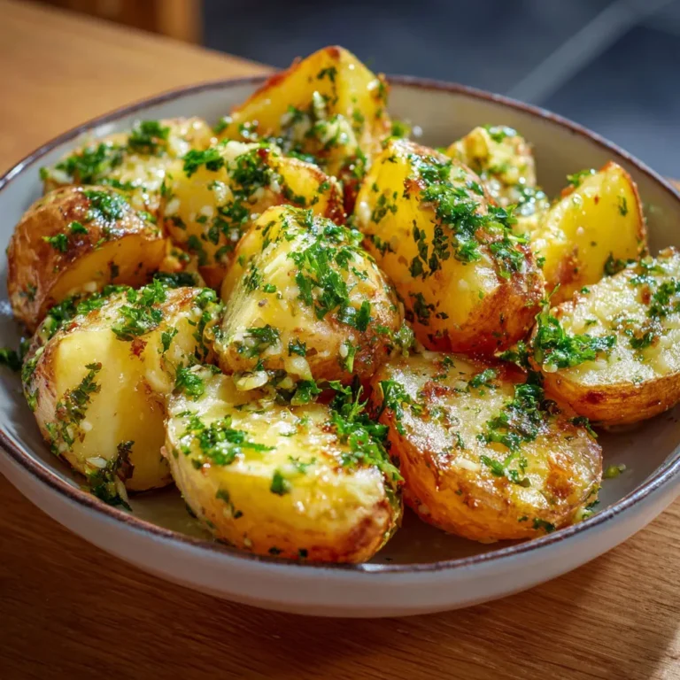 Délicieuses Pommes de Terre Fondantes au Beurre et à l'Ail