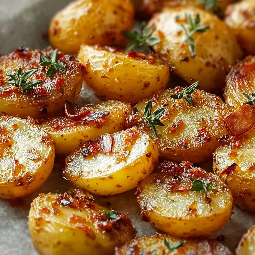 Délicieuses Pommes de Terre à la Moutarde et au Thym