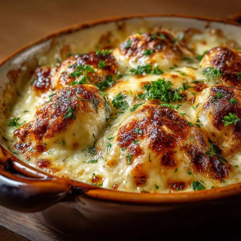 Délicieuses quenelles de volaille gratinées au comté