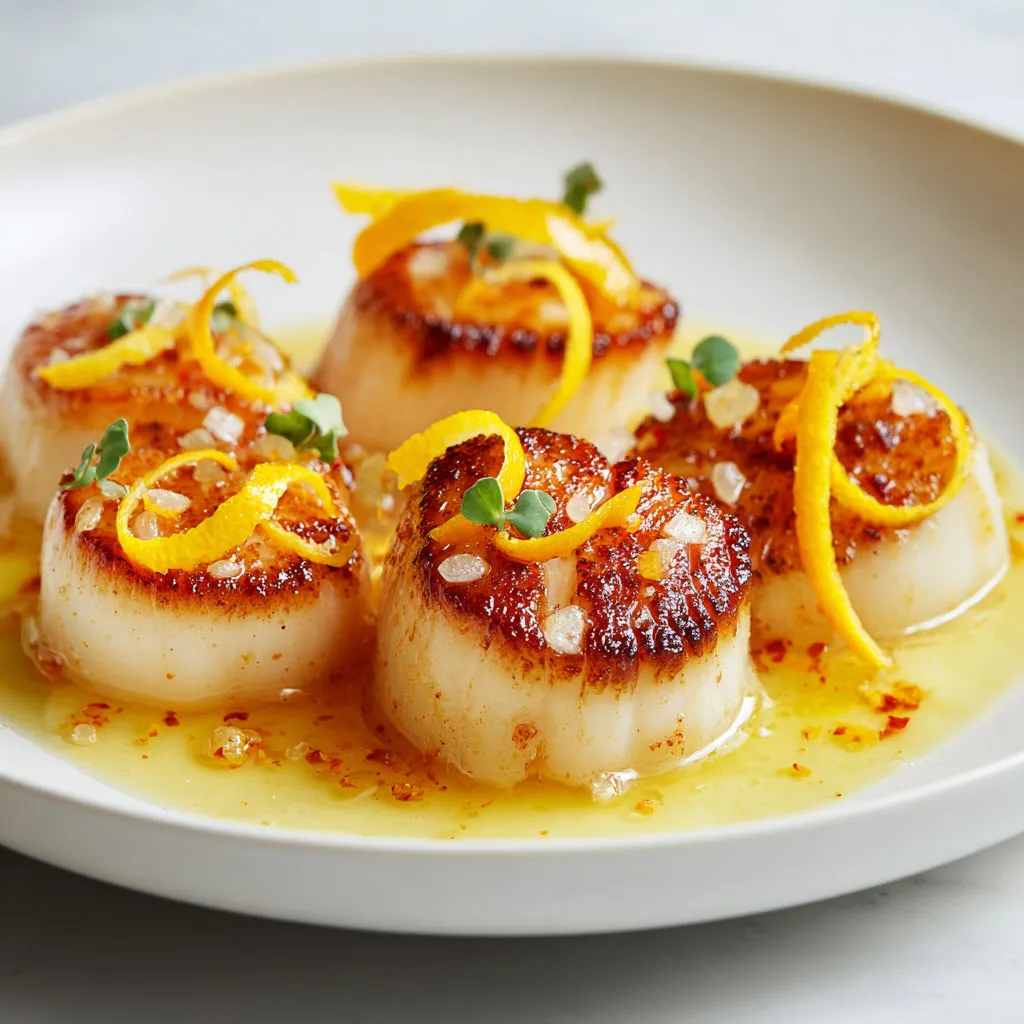 Délicieuses Saint-Jacques à la sauce orange épicée