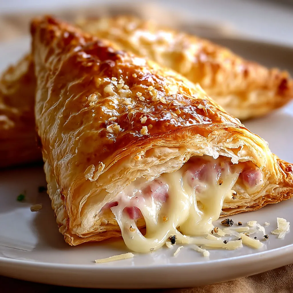 Délicieux chaussons au jambon et au fromage à faire soi-même