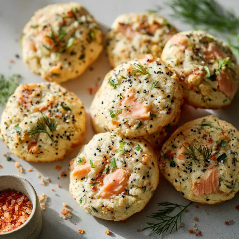 Délicieux cookies au saumon et fromage frais