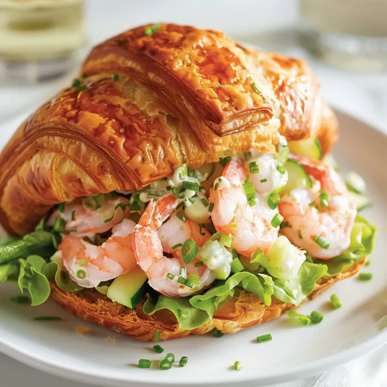 Délicieux croissant aux crevettes nordiques: recette savoureuse et facile