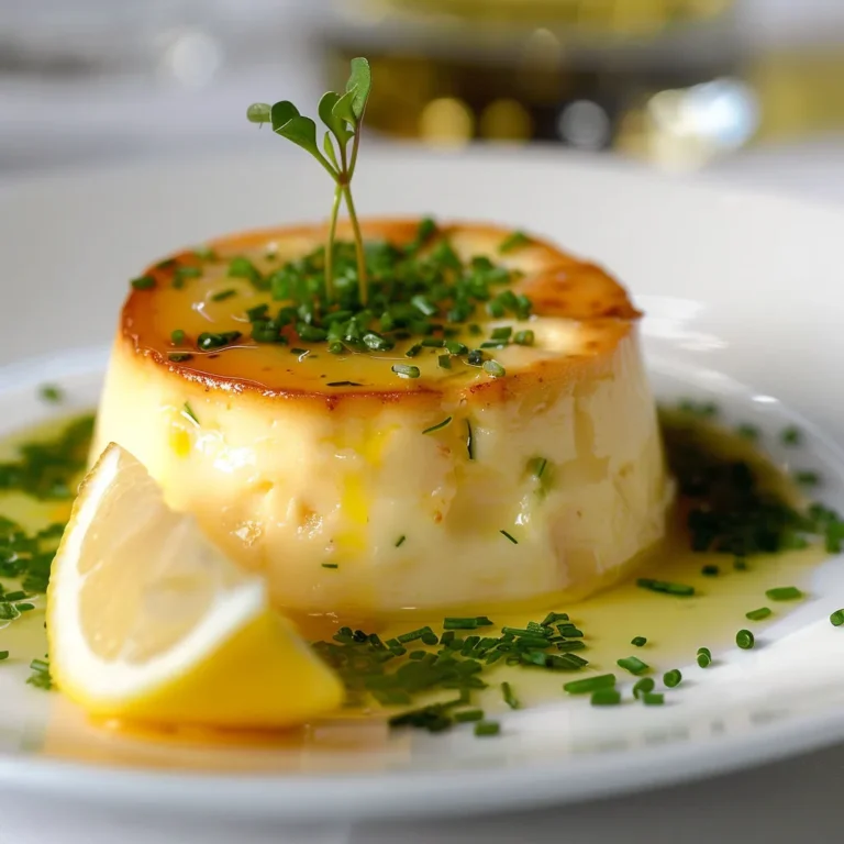 Délicieux Flan de Crabe à la Ciboulette