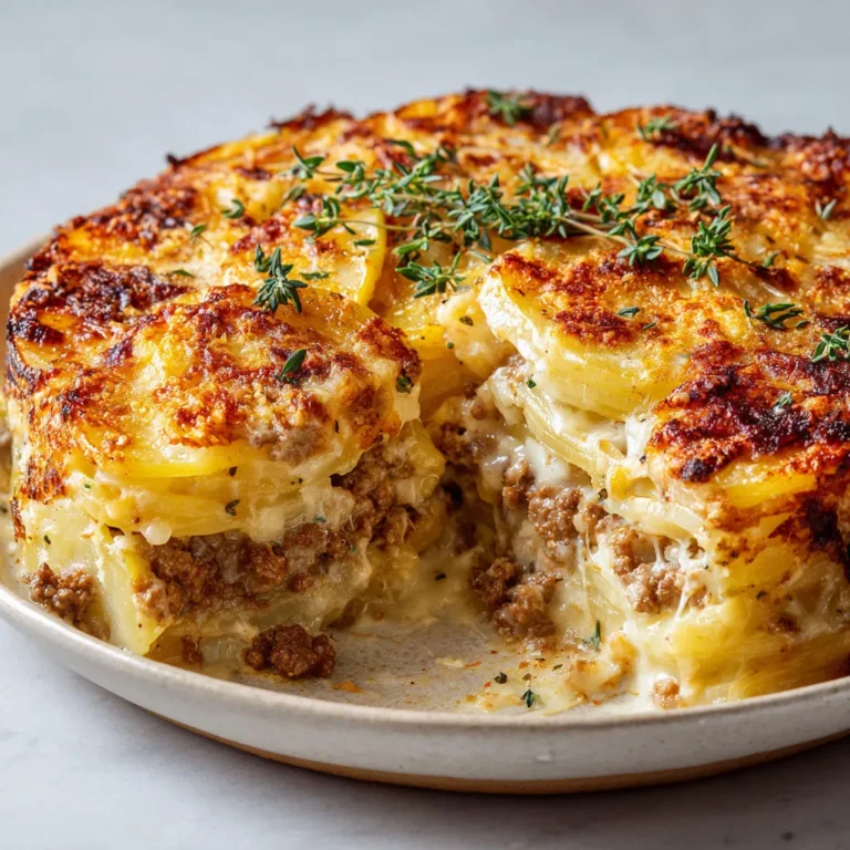 Délicieux Gratin Rustique Viande et Pommes de Terre