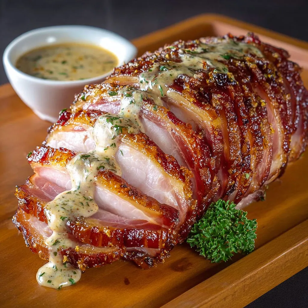 Délicieux jambon de porc rôti : recette au four