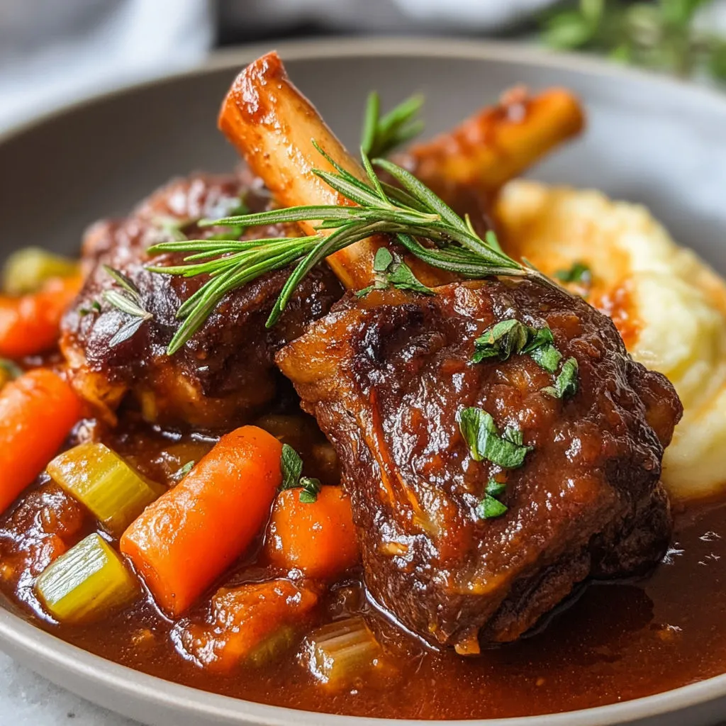Délicieux Jarrets d'Agneau braisés à la perfection