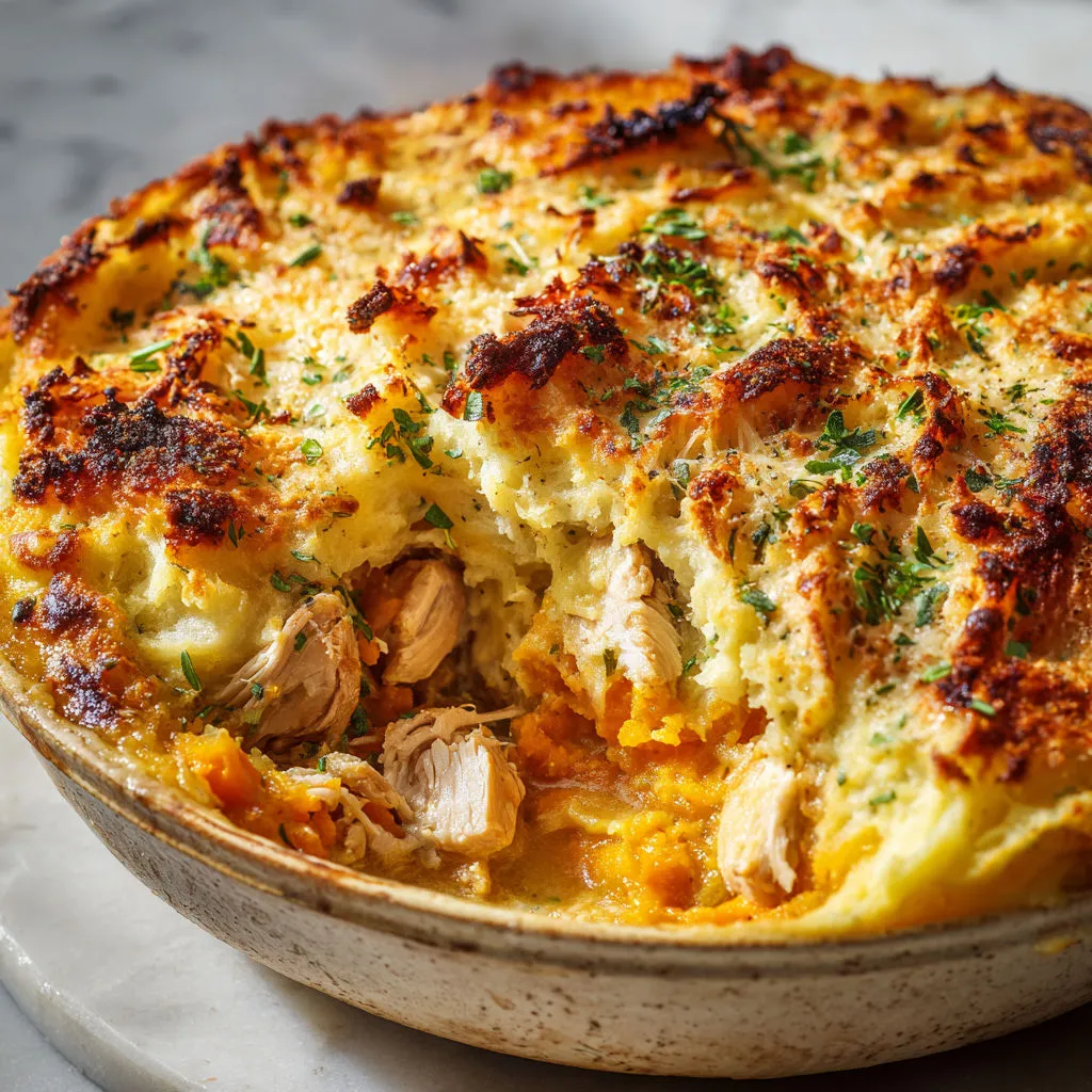 Délicieux Parmentier de Poulet et Légumes d'Automne