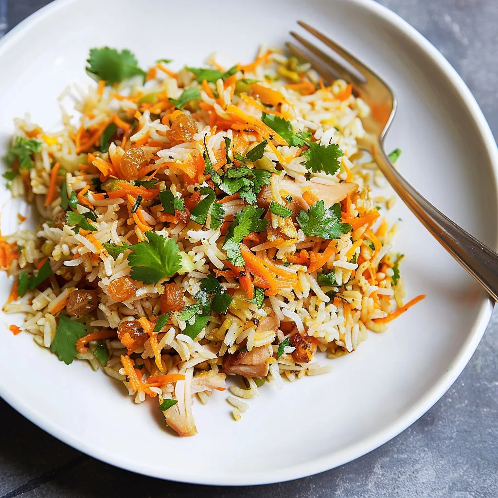 Délicieux pilaf dinde aux saveurs indiennes!