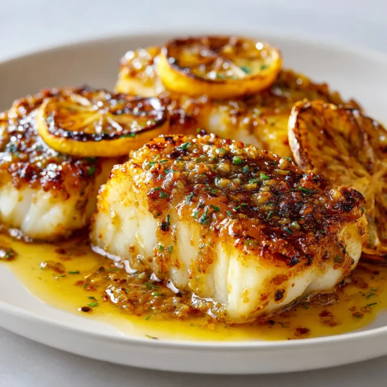Délicieux poisson en croûte de moutarde pour un repas savoureux