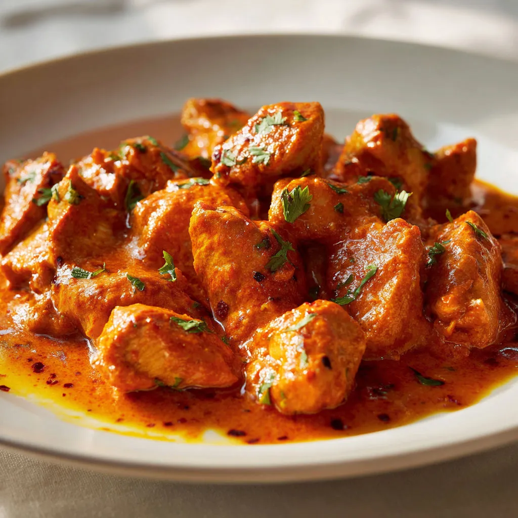 Délicieux poulet au beurre prêt en un clin d'œil