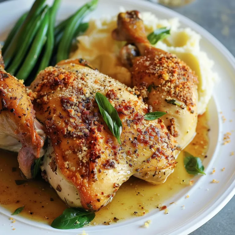 Délicieux poulet croustillant au parmesan et basilic