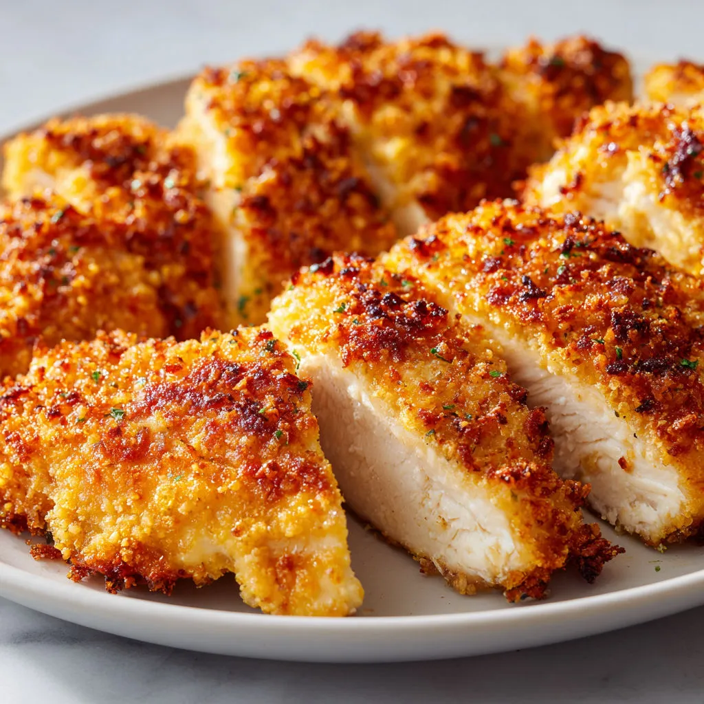 Délicieux poulet croustillant parmesan: recette facile à essayer!