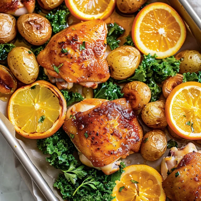 Délicieux poulet rôti à l'orange et au miel